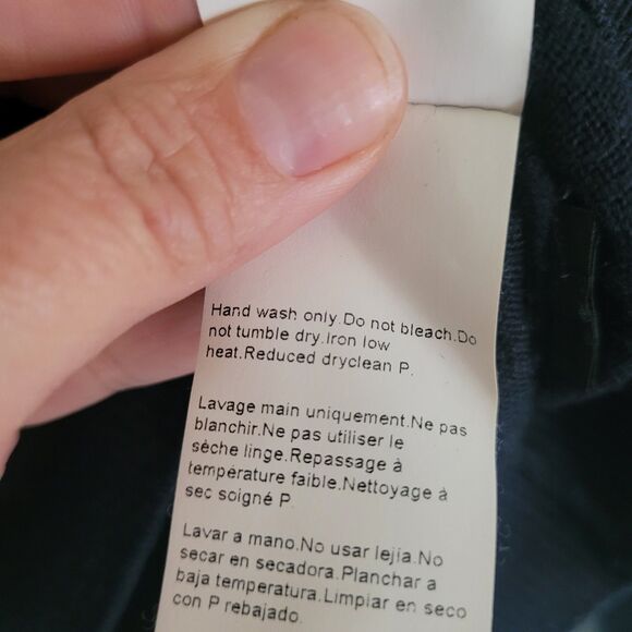 Boss Hugo Boss Wool Sweater Men's Size Large L Navy Blue Striped V Neck Preppy - Picture 8 of 11